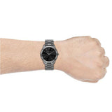 Buy Shop Michael Kors Slim Runway Quartz Black Dial Grey Steel Strap Watch For Men - MK1044 USA Online