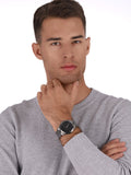 Buy Shop Michael Kors Slim Runway Quartz Black Dial Grey Steel Strap Watch For Men - MK1044 USA Online