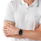 Buy Shop Michael Kors Slim Runway Quartz Black Dial Grey Steel Strap Watch For Men - MK1044 USA Online