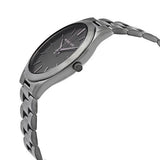 Buy Shop Michael Kors Slim Runway Quartz Black Dial Grey Steel Strap Watch For Men - MK1044 USA Online