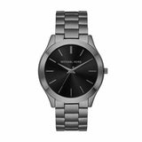 Buy Shop Michael Kors Slim Runway Quartz Black Dial Grey Steel Strap Watch For Men - MK1044 USA Online