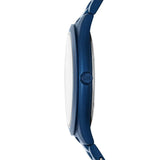 Buy Shop Michael Kors Slim Runway Quartz Blue Dial Blue Steel Strap Watch For Women - MK4503 USA Online