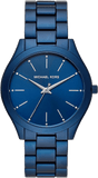 Buy Shop Michael Kors Slim Runway Quartz Blue Dial Blue Steel Strap Watch For Women - MK4503 USA Online
