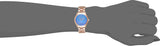 Buy Shop Michael Kors Slim Runway Quartz Blue Dial Rose Gold Steel Strap Watch For Women - MK3494 USA Online