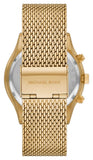 Buy Shop Michael Kors Slim Runway Quartz Gold Dial Gold Mesh Bracelet Watch For Women - MK8625 USA Online