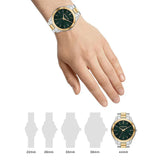 Buy Shop Michael Kors Slim Runway Quartz Green Dial Two Tone Steel Strap Watch for Women - MK9149 USA Online