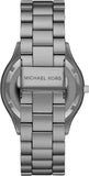 Buy Shop Michael Kors Slim Runway Quartz Grey Dial Grey Steel Strap Watch For Women - MK4506 USA Online
