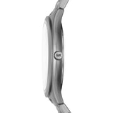 Buy Shop Michael Kors Slim Runway Quartz Grey Dial Grey Steel Strap Watch For Women - MK4506 USA Online