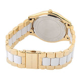 Buy Shop Michael Kors Slim Runway Quartz White Dial Two Tone Steel Strap Watch For Women - MK4295 USA Online