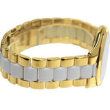 Buy Shop Michael Kors Slim Runway Quartz White Dial Two Tone Steel Strap Watch For Women - MK4295 USA Online
