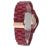 Buy Shop Michael Kors Slim Runway Red Dial Red Steel Strap Watch For Women - MK3895 USA Online