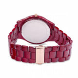 Buy Shop Michael Kors Slim Runway Red Dial Red Steel Strap Watch For Women - MK3895 USA Online