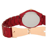 Buy Shop Michael Kors Slim Runway Red Dial Red Steel Strap Watch For Women - MK3895 USA Online