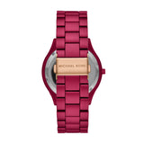Buy Shop Michael Kors Slim Runway Red Dial Red Steel Strap Watch For Women - MK4505 USA Online