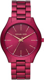Buy Shop Michael Kors Slim Runway Red Dial Red Steel Strap Watch For Women - MK4505 USA Online