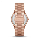 Buy Shop Michael Kors Slim Runway Rose Gold Dial Rose Gold Steel Strap Watch for Women - MK3197 USA Online