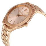 Buy Shop Michael Kors Slim Runway Rose Gold Dial Rose Gold Steel Strap Watch for Women - MK3197 USA Online