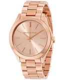 Buy Shop Michael Kors Slim Runway Rose Gold Dial Rose Gold Steel Strap Watch for Women - MK3197 USA Online