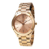 Buy Shop Michael Kors Slim Runway Rose Gold Dial Rose Gold Steel Strap Watch for Women - MK3197 USA Online