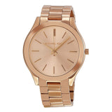 Buy Shop Michael Kors Slim Runway Rose Gold Dial Rose Gold Steel Strap Watch for Women - MK3197 USA Online