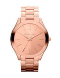 Buy Shop Michael Kors Slim Runway Rose Gold Dial Rose Gold Steel Strap Watch for Women - MK3197 USA Online