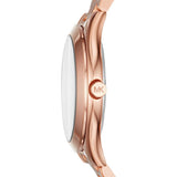 Buy Shop Michael Kors Slim Runway Rose Gold Dial Rose Gold Steel Strap Watch for Women - MK3513 USA Online