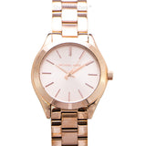 Buy Shop Michael Kors Slim Runway Rose Gold Dial Rose Gold Steel Strap Watch for Women - MK3513 USA Online