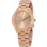 Buy Shop Michael Kors Slim Runway Rose Gold Dial Rose Gold Steel Strap Watch for Women - MK3513 USA Online