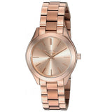 Buy Shop Michael Kors Slim Runway Rose Gold Dial Rose Gold Steel Strap Watch for Women - MK3513 USA Online