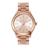Buy Shop Michael Kors Slim Runway Rose Gold Dial Rose Gold Steel Strap Watch for Women - MK3513 USA Online