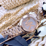 Buy Shop Michael Kors Slim Runway Rose Gold Dial Rose Gold Steel Strap Watch for Women - MK3549 USA Online