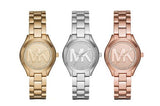 Buy Shop Michael Kors Slim Runway Rose Gold Dial Rose Gold Steel Strap Watch for Women - MK3549 USA Online