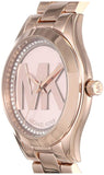 Buy Shop Michael Kors Slim Runway Rose Gold Dial Rose Gold Steel Strap Watch for Women - MK3549 USA Online