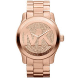 Buy Shop Michael Kors Slim Runway Rose Gold Dial Rose Gold Steel Strap Watch for Women - MK3549 USA Online