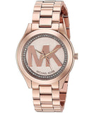 Buy Shop Michael Kors Slim Runway Rose Gold Dial Rose Gold Steel Strap Watch for Women - MK3549 USA Online