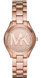 Buy Shop Michael Kors Slim Runway Rose Gold Dial Rose Gold Steel Strap Watch for Women - MK3549 USA Online