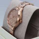 Buy Shop Michael Kors Slim Runway Rose Gold Dial Rose Gold Steel Strap Watch for Women - MK4658 USA Online