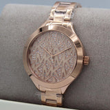 Buy Shop Michael Kors Slim Runway Rose Gold Dial Rose Gold Steel Strap Watch for Women - MK4658 USA Online