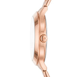 Buy Shop Michael Kors Slim Runway Rose Gold Dial Rose Gold Steel Strap Watch for Women - MK4658 USA Online