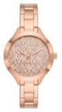 Buy Shop Michael Kors Slim Runway Rose Gold Dial Rose Gold Steel Strap Watch for Women - MK4658 USA Online