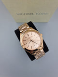 Buy Shop Michael Kors Slim Runway Rose Gold Dial Two Tone Steel Strap Watch for Women - MK4294 USA Online