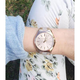 Buy Shop Michael Kors Slim Runway Rose Gold Dial Two Tone Steel Strap Watch for Women - MK4294 USA Online