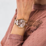 Buy Shop Michael Kors Slim Runway Rose Gold Dial Two Tone Steel Strap Watch for Women - MK4294 USA Online