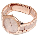Buy Shop Michael Kors Slim Runway Rose Gold Dial Two Tone Steel Strap Watch for Women - MK4294 USA Online