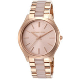Buy Shop Michael Kors Slim Runway Rose Gold Dial Two Tone Steel Strap Watch for Women - MK4294 USA Online