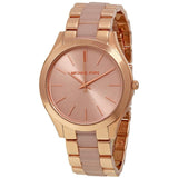 Buy Shop Michael Kors Slim Runway Rose Gold Dial Two Tone Steel Strap Watch for Women - MK4294 USA Online
