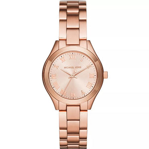 Buy Shop Michael Kors Mini Slim Runway Rose Gold Dial Rose Gold Steel Strap Watch For Women - MK3457 USA Online