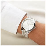 Buy Shop Michael Kors Slim Runway Silver Dial Silver Stainless Steel Strap Watch for Women - MK3178 USA Online