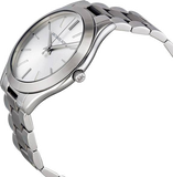 Buy Shop Michael Kors Slim Runway Silver Dial Silver Stainless Steel Strap Watch for Women - MK3178 USA Online
