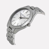 Buy Shop Michael Kors Slim Runway Silver Dial Silver Stainless Steel Strap Watch for Women - MK3178 USA Online